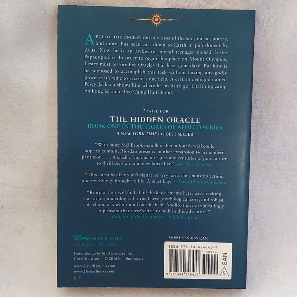 (Middle Grade,Mythology) The Hidden Oracle by Rick Riordan, Bk1 Trials of Apollo - Picture 2 of 3